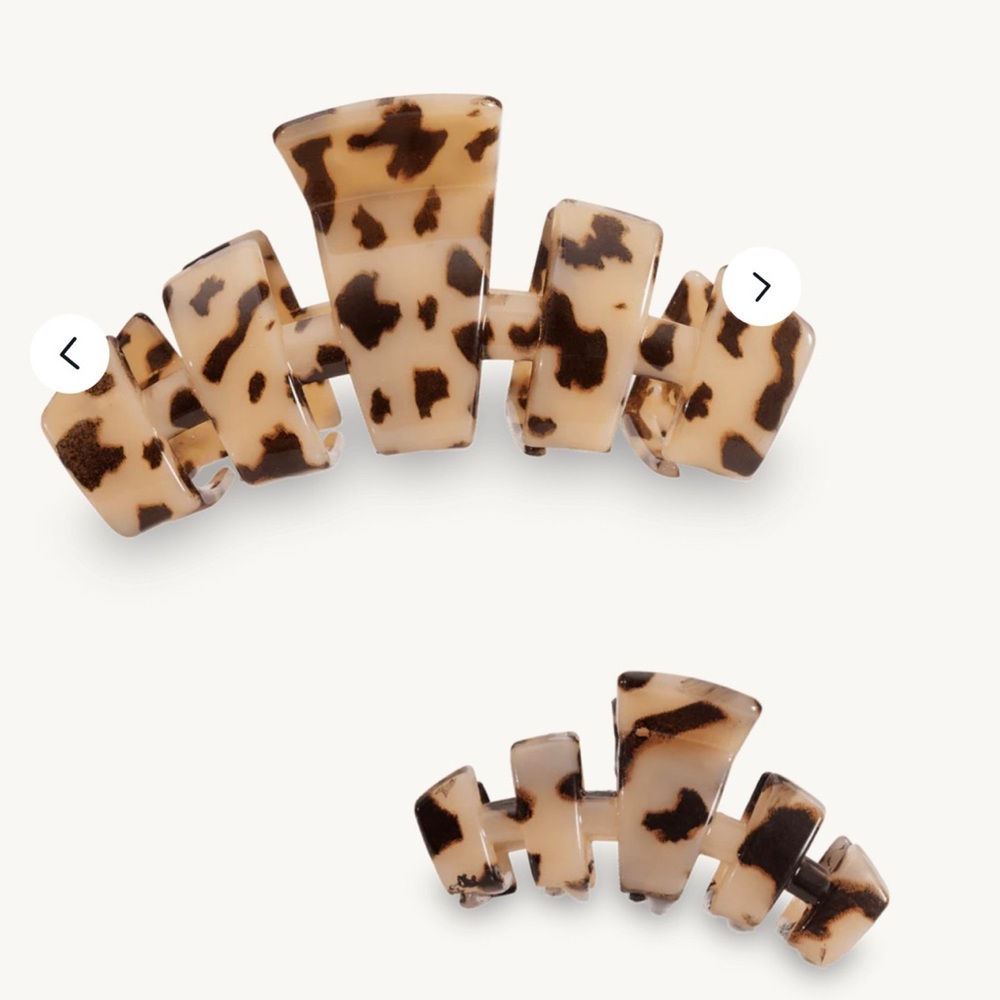 BUNDLE of Blonde Tortoise Teleties Large and Mini Hair Clips